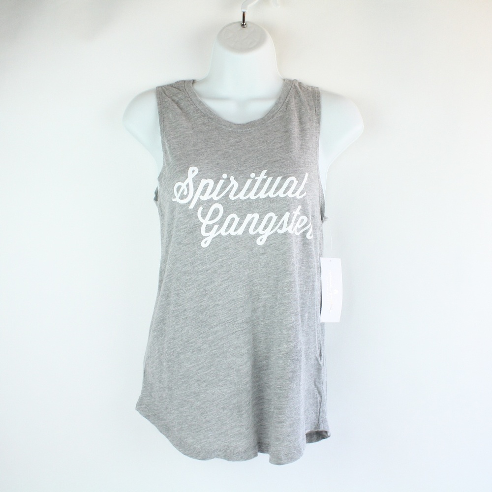 New Spiritual Gangster Gray Tank XS New with Tags
